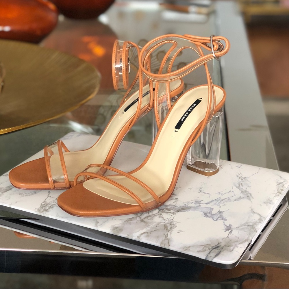 Zara block heels